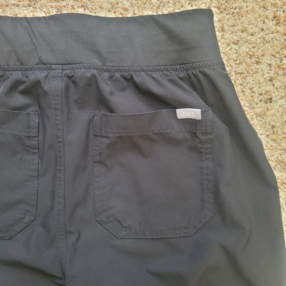 FIGS Technical‎ Collection Black Scrub Pants Womens Small  W23SW2007P
